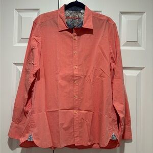 Robert Graham Pink Coral Button Down Shirt